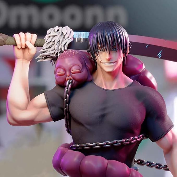Fushiguro Toji Figure Statue JJK Figure Model, 22cm Standing Pose Anime Action Figures JJK Fushiguro Toji Statue Handmade Collectible Desktop Decoration Gifts for Fans