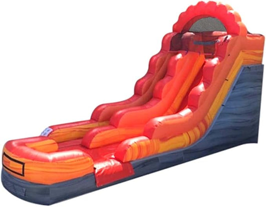 TentandTable Inflatable Water Slide for Kids and Adults, Commercial Grade Giant Blow Up Backyard Water Fun, Includes Electric Air Blower, 23' L x 9' W x 12' H, Fire Marble