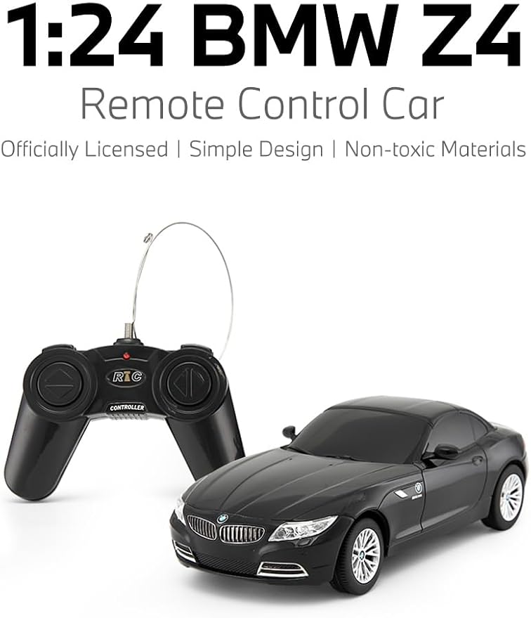 RASTAR 39700 1/24 RC Car BMW Z4 with 2.4G Remote | Officially Licensed, Ideal Gift, 2.4G Remote, Independent Suspension, RC Car Model for Play & Display