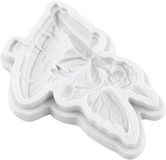 3D Fairy Polymer Clay Molds Flower Fairy Silicone Mold for DIY Crafts Epoxy Resin Casting Polymer Clay Tools Craft Air Dry Jewelry Making