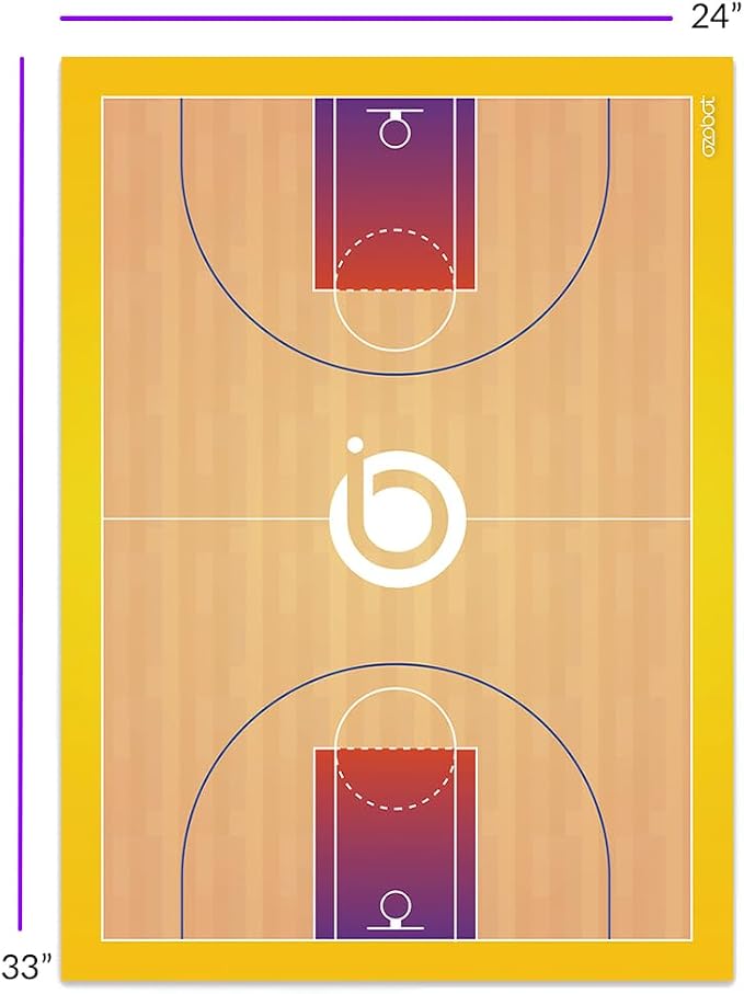 Ozobot Challenge Mat: Mission to Mars (Basketball, 24 x 33)