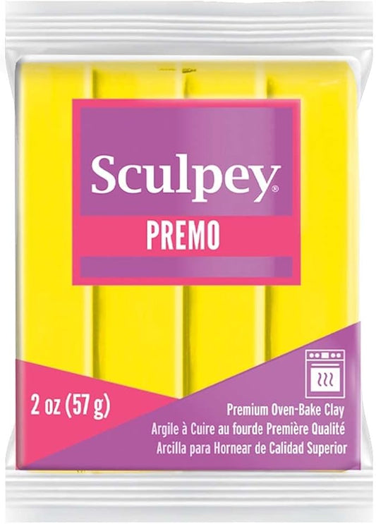 Polyform Sculpey Premo Polymer Oven-Bake Clay, Zinc Yellow, 2 oz