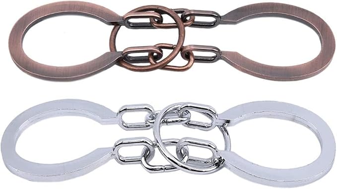 Metal Brain Teaser Puzzle Ring, Horseshoe Cast Puzzle Game, IQ Logic Test, Disentanglement Puzzle for Adults