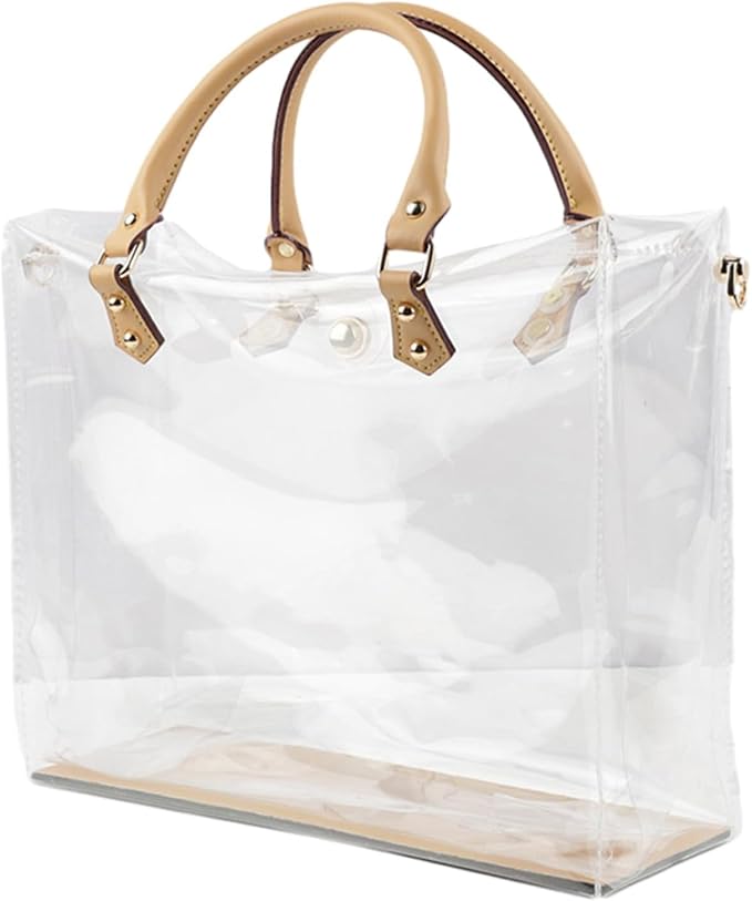 tusoo Clear TPU DIY Tote Bag Handbag Making Kit Handmade Gift Bags for Women, Handbag Tool Set Birthday Holiday Bag Making Kit (Clear-R)