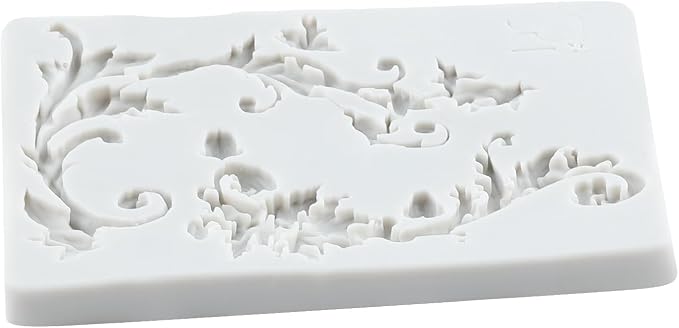 Baroque Polymer Clay Mold Baroque Curlicues Scroll Lace Silicone Molds for DIY Crafts Epoxy Resin Casting Air Dry Polymer Clay Plaster Jewelry Making