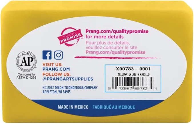 Prang Modeling Clay, Yellow, 1 lb. Block, Case of 12 Blocks, 192 oz. Total | Pliable, Non-Hardening, Non-Staining, Easy Clean-Up, Perfect for Preschool and Elementary Aged Children