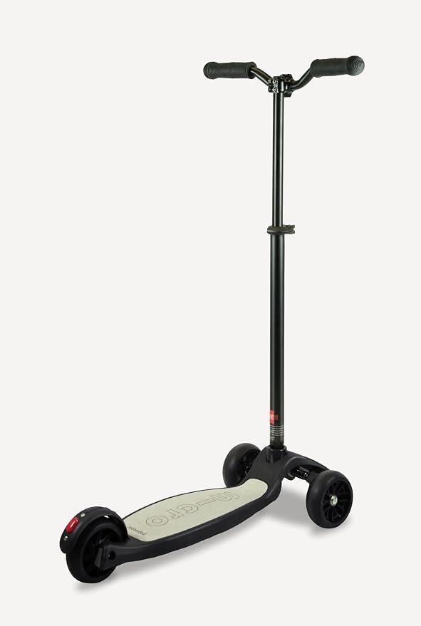 Micro Kickboard Reloaded Three-Wheel Scooter for Big Kids, Teens, & Adults – Lean-to-Steer Carving Ride, Adjustable T-Bar, Wide Wheels, Up to 220 lb, Ages 13+