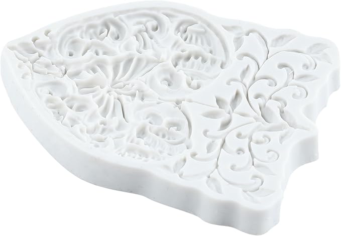 Butterfly Flower Resin Silicone Mold Baroque Butterfly Heart Lace Polymer Clay Molds for DIY Crafts Epoxy Resin Casting Air Dry Polymer Clay Plaster Jewelry Making