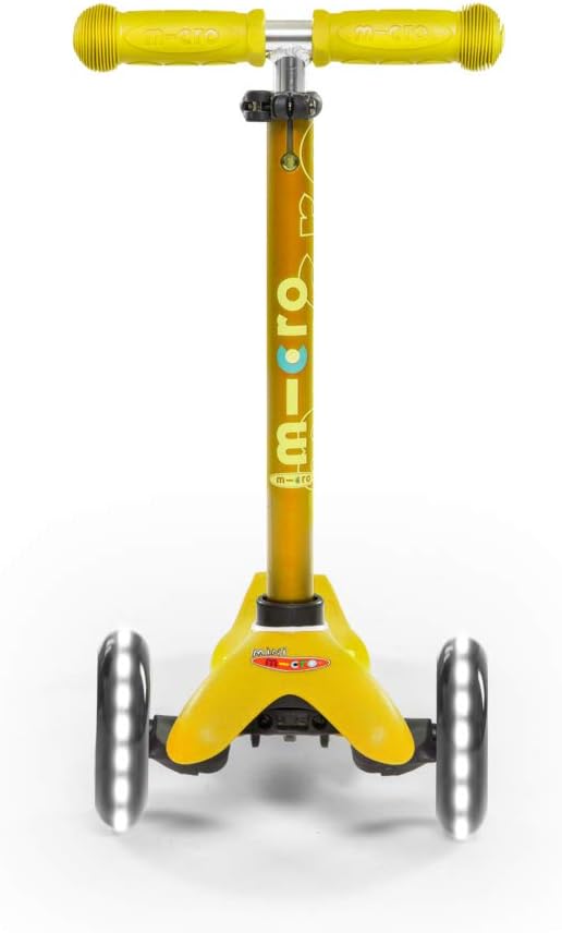 Micro® | Mini Micro Deluxe LED Scooter 3 Wheels | Wheels with LED Lighting | Adjustable and Detachable Handlebar | Non-Slip | Boys and Girls | 2-5 Years