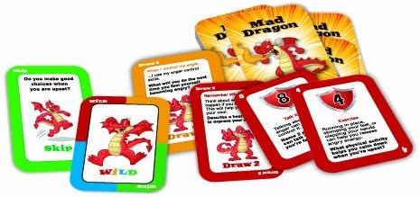 Mad Dragon - an Anger Control Card Game for Kids Aged 6 to 12 | Fun Therapeutic Game Teaching Anger Management to Kids aged 6 to 12
