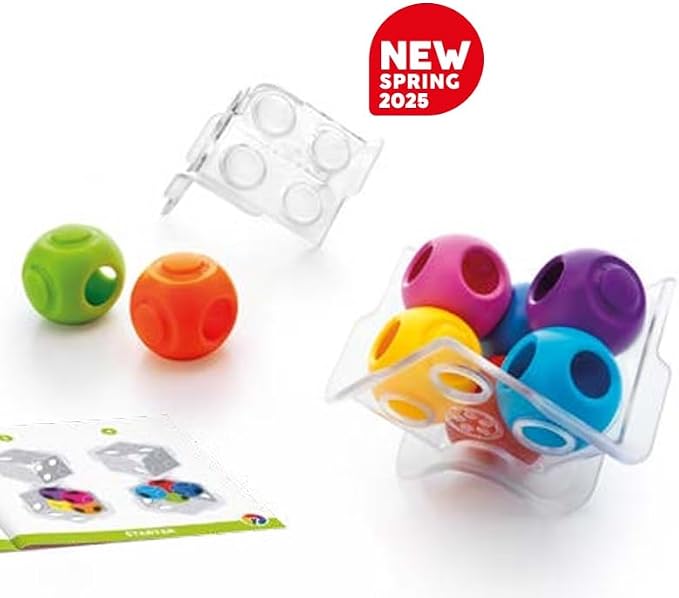 SmartGames Caged Marbles Logic Puzzle Game with 80 Challenges Brain Teaser for Ages 10+