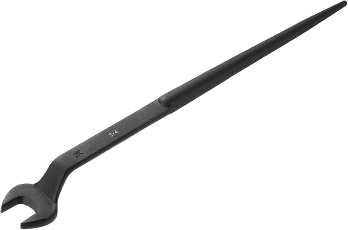 HARFINGTON Single Open End Spanner Wrench 3/4-inch 15 Degree Angle Single Open End SAE Construction Spanner Wrenches with 60°Offset Handle for Automotive Mechanical Maintenance