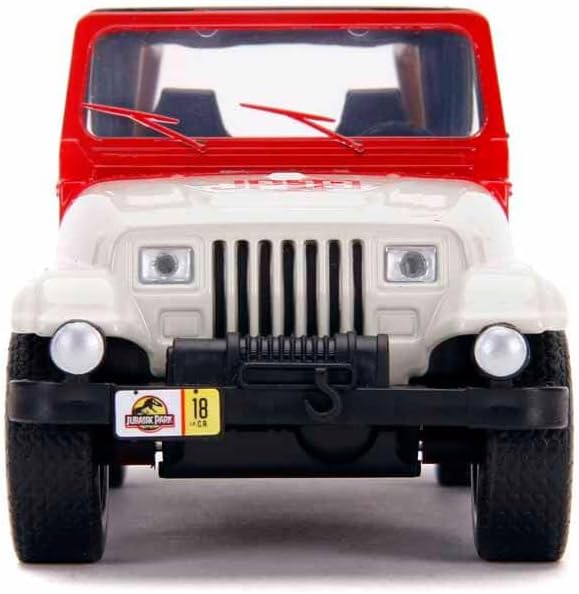 Jada Toys Jurassic World 1:32 Jeep Wrangler Die-cast Car, Toys for Kids and Adults