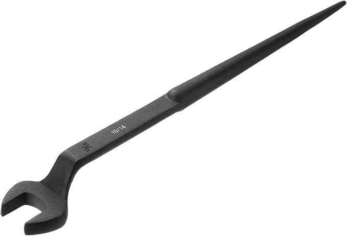 HARFINGTON Single Open End Spanner Wrench 15/16-inch 15 Degree Angle Single Open End SAE Construction Spanner Wrenches with 60°Offset Handle for Automotive Mechanical Maintenance