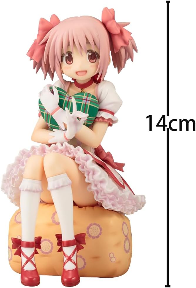 QAHEART Anime AkemiHomura Figure Madoka Kaname Action Figure Anime Girl Sitting Statue Figurine 5.51in