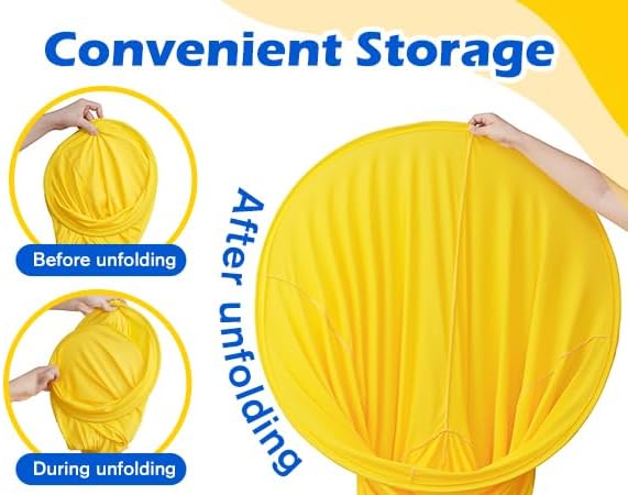 Granny Pants Yard Game, Giant Outdoor Tossing Game with Metal Ring & 8 Bouncy Balls + Air Pump, Easter Spring Funny Party Game for Family Backyard Team Building Field Day Adult Reunion(Yellow)