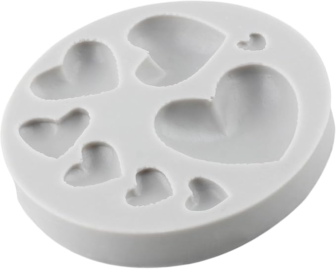 Heart Polymer Clay Mold Love Heart Silicone Molds for DIY Crafts Epoxy Resin Casting Air Dry Polymer Clay Plaster Jewelry Making