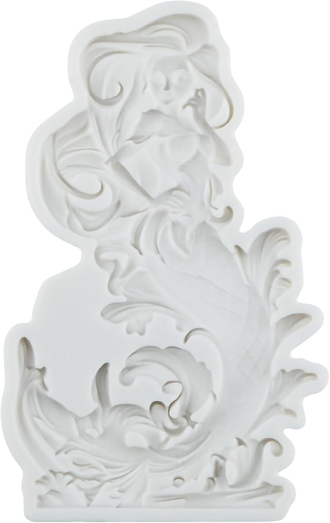 Mermaid Polymer Clay Mold Mermaid Girl Silicone Molds for Epoxy Resin Casting DIY Craft Air Dry Polymer Crafts Supplies Clay Tools
