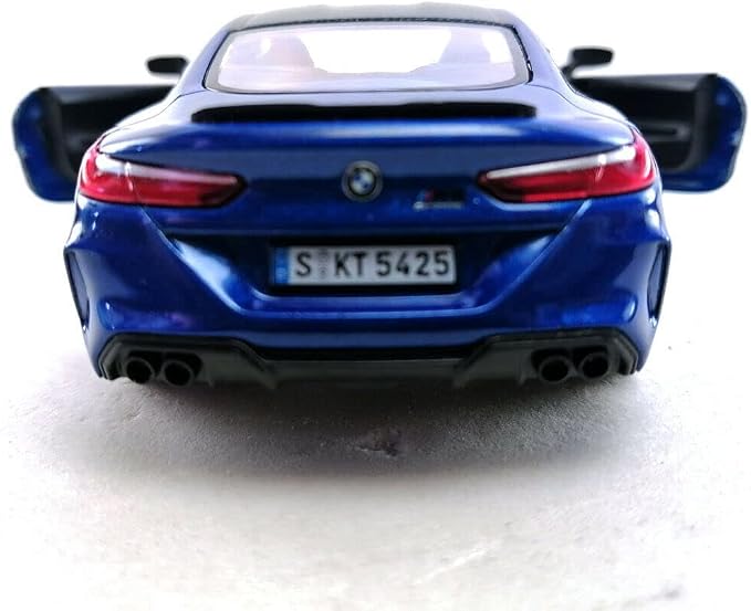 KiNSMART BMW M8 Competition 1:36 Scale 5" Die Cast Metal Model Toy Super Car w/Pullback Action (Blue)