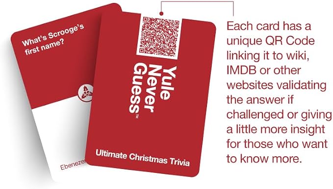 Christmas Trivia Game - Christmas Games for Family Party - Christmas Games - Christmas Family Games