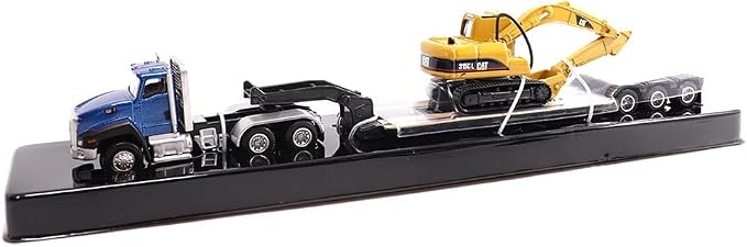 Diecast Masters | 1:87 Scale Cat CT660 Day Cab Tractor with Lowboy Trailer and Cat 315C L Hydraulic Excavator | Model 84415
