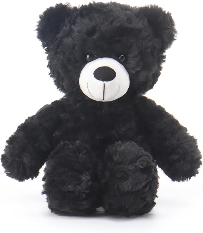 Apricot Lamb Black Flower Bear Stuffed Animals for Kids, Soft Cute Plush Toys for Baby Girl and Boy, 8 Inches