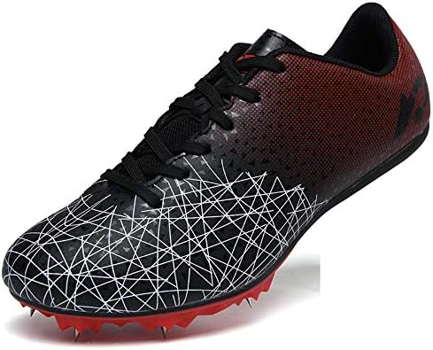 Track Spike Shoe for Men Professional Field and Track Shoes Breathable Running High Jump Racing Shoes