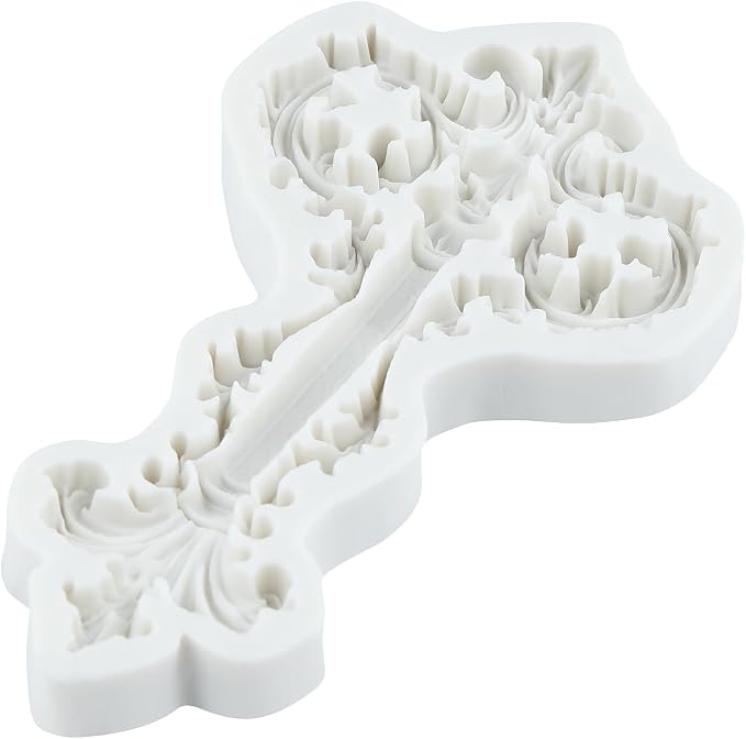 Baroque Silicone Molds Baroque Vintage Curlicue Lace Polymer Clay Mold for Jewelry Making Epoxy Resin Casting Air Dry Polymer Clay Craft