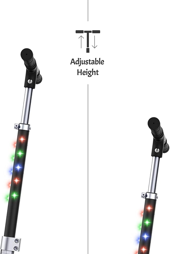 Jetson Jupiter Jumbo 2-Wheel Kick Scooter, Sturdy Wide Deck, Height Adjustable Handlebar, Rear Brake, Easy-Folding Mechanism, 8 inch wheels