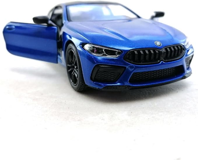 KiNSMART BMW M8 Competition 1:36 Scale 5" Die Cast Metal Model Toy Super Car w/Pullback Action (Blue)