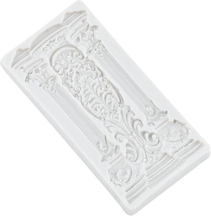European Style Roman Columns Polymer Clay Mold Baroque Relief Pillars Silicone Molds for DIY Crafts Epoxy Resin Casting Air Dry Polymer Clay Jewelry Making Craft Tools