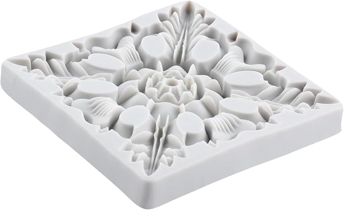 Baroque Polymer Clay Mold Baroque Relief Flower Silicone Molds for DIY Craft Epoxy Resin Casting Polymer Clay Tools Crafts Air Dry Jewelry Making