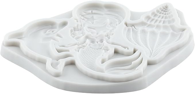Mermaid Polymer Clay Molds Mermaid Dolphin Conch Silicone Mold for DIY Craft Resin Casting Molds DIY Crafts Air Dry Polymer Clay Tools Jewelry Making