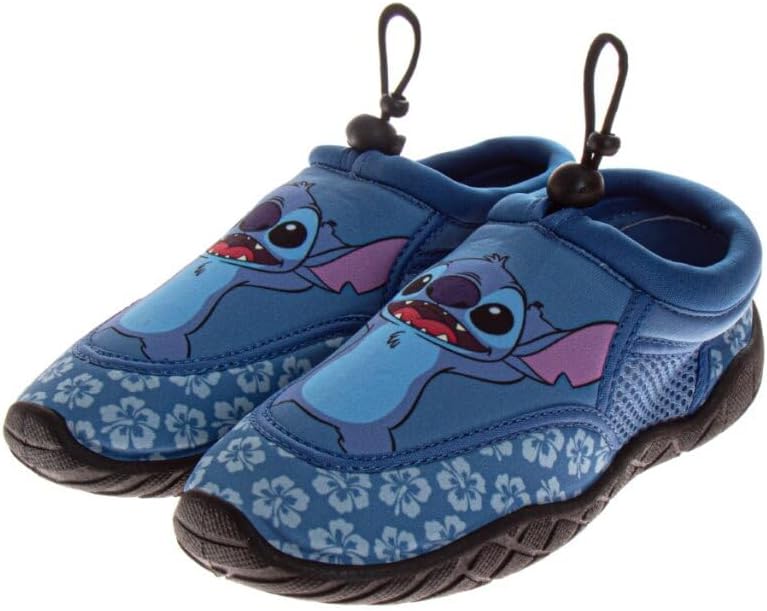 Josmo Sonic The Hedgehog Spiderman Stitch Water Shoes Summer Beach Slip On Quick Dry Pool Aqua Socks for Boys Size 13 Little Kid 1-4 Big Kid