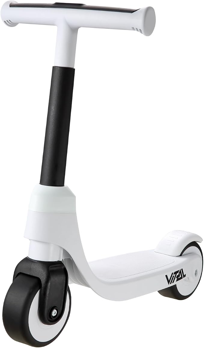 Vital First 2 Wheel Toddler Scooter | Beginner Balance Training Kids Toys for Ages 2-5 | Durable Lightweight Design & Fixed Height Kids Scooter | Wide Wheels and Foot Brake