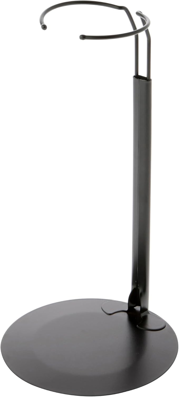 Plymor DSP-90B Black Adjustable Doll Stand, fits 15, 16, 17, 18, 19, 20, and 21 inch Dolls, Waist is 3" - 4" wide, 8" - 11" around