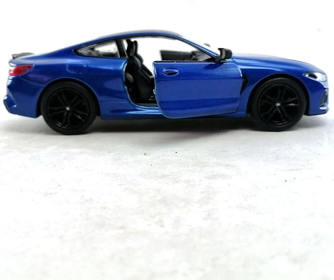 KiNSMART BMW M8 Competition 1:36 Scale 5" Die Cast Metal Model Toy Super Car w/Pullback Action (Blue)
