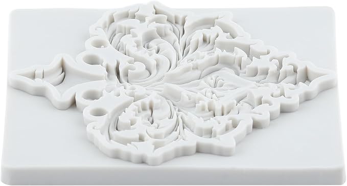 Baroque Style Relief Polymer Clay Molds Curlicues Scroll Lace Silicone Mold for Epoxy Resin Casting DIY Crafts Air Dry Polymer Crafts Supplies Clay Tools