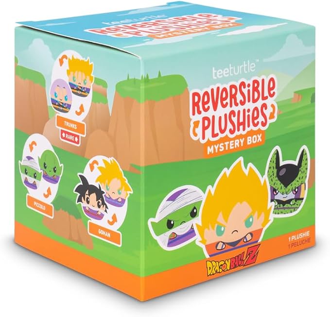 TeeTurtle Dragon Ball Z 3" Reversible Plush Mystery Box - Set of 12 Boxes - Officially Licensed Cute Kawaii Anime Soft Stuffed Animal