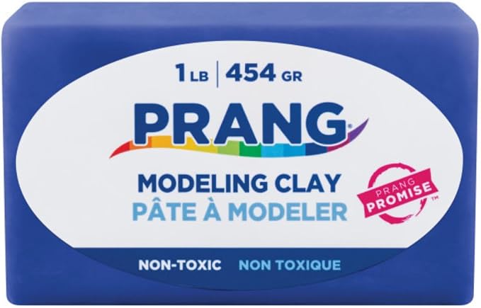 Prang Modeling Clay, Blue, 1 lb. Block, Case of 12 Blocks, 192 oz. Total | Pliable, Non-Hardening, Non-Staining, Easy Clean-Up, Perfect for Preschool and Elementary Aged Children