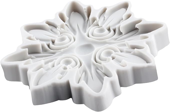 Baroque Relief Flower Polymer Clay Mold Baroque Flower Silicone Molds for DIY Craft Epoxy Resin Casting Polymer Clay Tools Crafts Air Dry Jewelry Making