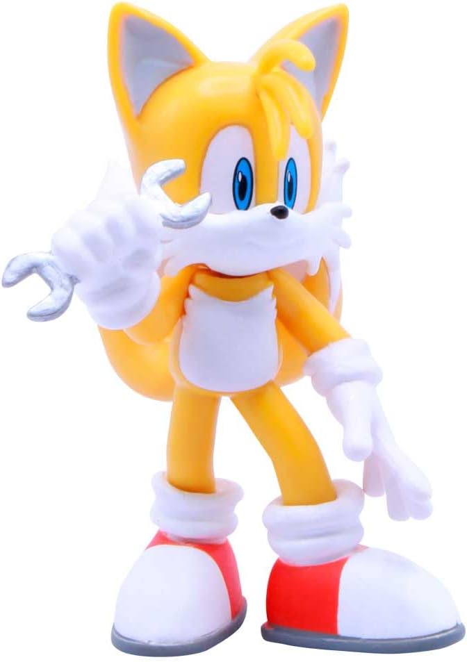 Just Toys – Sonic the Hedgehog Tails Buildable Action Figure 4 in | Buildable 4-inch Tails figure with 4 interchangeable arms. Officially licensed collectible — 5 to collect. Ages 3+.