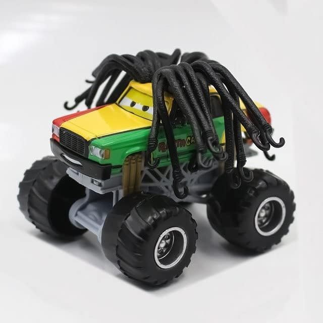 Movie Cars 2 3 Curz Mater Black Storm Jackson Danny Swervez Giant Wheels Cars Diecast Vehicles Toys Set Children Car Toy Friction Powered Truck Toy (BF-Jackson)