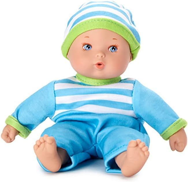 Madame Alexander 8-inch Little Cuties Mini Baby Doll, Blue, Light Skin Tone