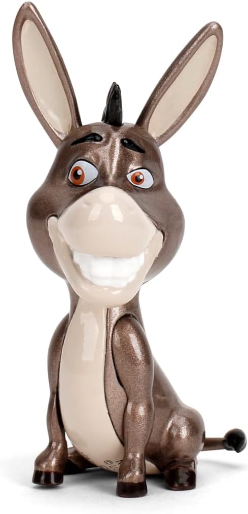 Jada Shrek Metalfigs 4-Pack Movie Collectible Figures 2.5-Inch Die-Cast Scale – Shrek, Donkey, Fiona, Puss in Boots Toys