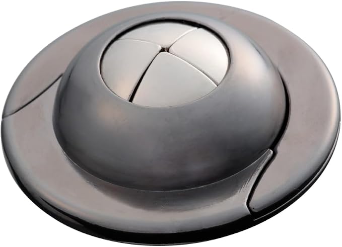 BePuzzled | UFO Hanayama Metal Brainteaser Puzzle Mensa Rated Level 6, for Ages 12 and Up
