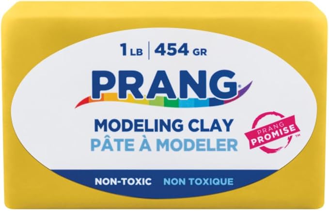 Prang Modeling Clay, Yellow, 1 lb. Block, Case of 12 Blocks, 192 oz. Total | Pliable, Non-Hardening, Non-Staining, Easy Clean-Up, Perfect for Preschool and Elementary Aged Children
