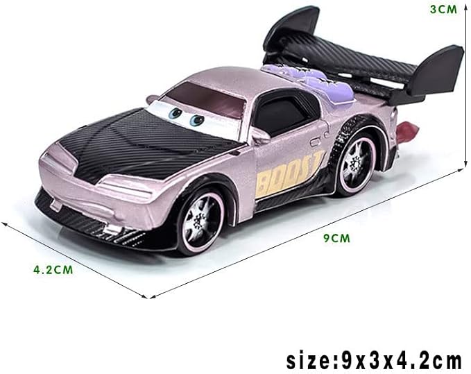6PCS Movie Cars 2 3 Cars Assortment 1：55 Loose Diecast Vehicles Toys (6 PCS CAR Toy) (MP-BCD)