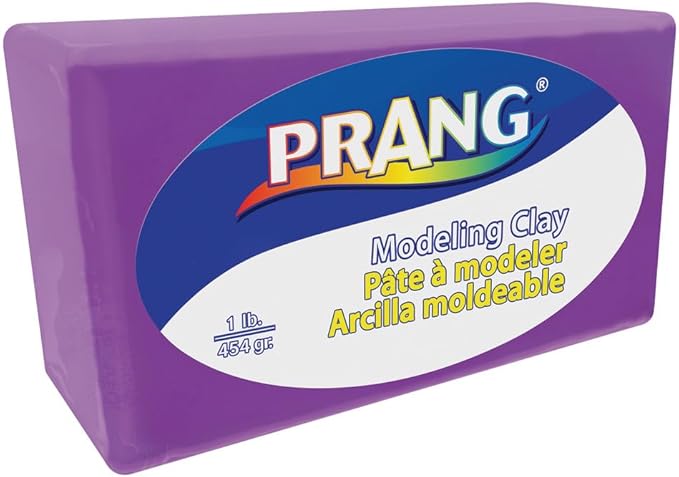 Prang Modeling Clay, Violet, 1 lb. Block | Pliable, Non-Hardening, Non-Staining, Easy Clean-Up, Perfect for Preschool and Elementary Aged Children