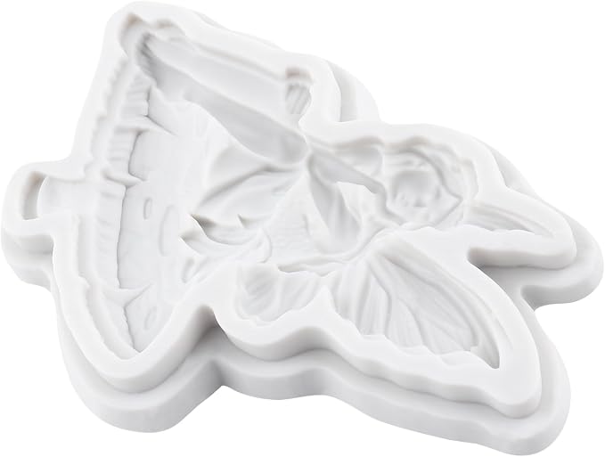 3D Fairy Polymer Clay Molds Flower Fairy Silicone Mold for DIY Crafts Epoxy Resin Casting Polymer Clay Tools Craft Air Dry Jewelry Making